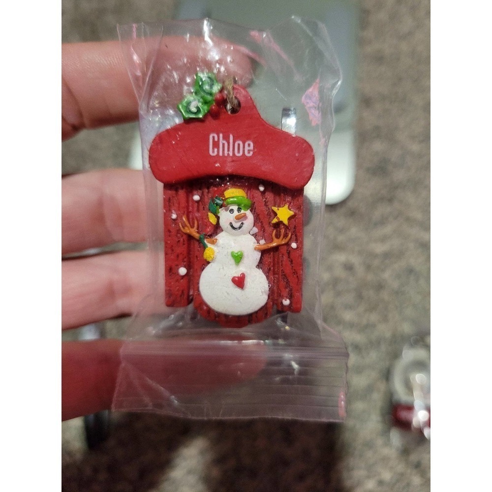 Chloe Christmas Snowman ornament